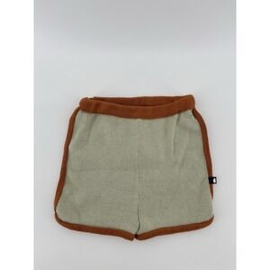 NWT Oeuf Baby Pale Green 70's Knit Shorts‎ 18/24 Months 100% Cotton Retro